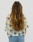 Camicia in Seta con Ricamo Floreale