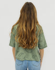 Camicia Ricamata con Bottoni