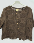 Camicia Ricamata con Bottoni