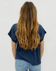 T-shirt in Cotone con Occhielli
