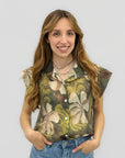 Camicia Floreale a Manica Corta