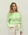 Maglia Off Shoulder in Maglia Morbida
