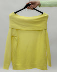 Maglia Off Shoulder in Maglia Morbida