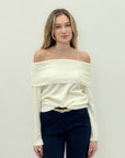 Maglia Off Shoulder in Maglia Morbida