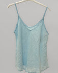 Top con Spalline Sottili in 100% lino