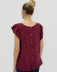 Blusa in Lino con Volant
