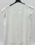 Blusa in Lino con Volant