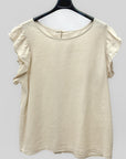 Blusa in Lino con Volant