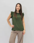 Maglia con maniche volant