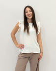 Maglia con maniche volant