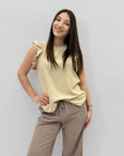 Maglia con maniche volant