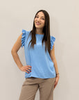 Maglia con maniche volant