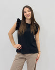 Maglia con maniche volant
