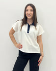T-shirt polo con colletto