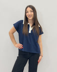 T-shirt polo con colletto