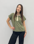 T-shirt polo con colletto