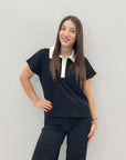 T-shirt polo con colletto