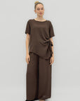 Completo con Maglia Asimmetrico e Pantalone Palazzo