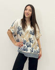 Maglia comoda con disegni