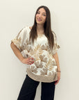 Maglia comoda con disegni