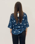 Camicia in cotone stampa a pois
