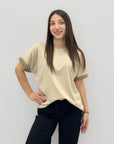 Maglia mezze maniche comoda
