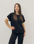 Maglia mezze maniche comoda