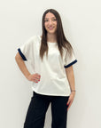Maglia mezze maniche comoda