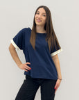 Maglia mezze maniche comoda
