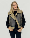 Gilet effetto montone con interno teddy – Caldo e grintoso