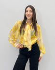 Camicia con fiocco e stampa