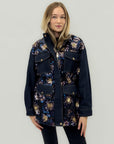 Giacca in denim con ricami di paillettes – Stile casual chic