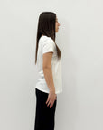 T-shirt in cotone con scritta "monday"