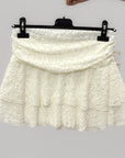 Gonna Corta in Pizzo con Pantaloncino Interno