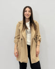 Giacca trench aperta