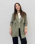 Giacca trench aperta