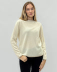 Maglia con bordi a contrasto – Lana e cashmere per un comfort raffinato