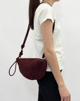 Borsa a tracolla in suede