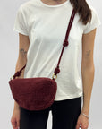 Borsa a tracolla in suede