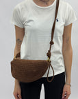 Borsa a tracolla in suede