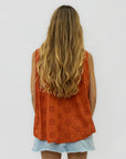 Camicia Smanicata Iris in Sangallo 100% Cotone