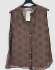 Camicia Smanicata Iris in Sangallo 100% Cotone