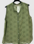 Camicia Smanicata Iris in Sangallo 100% Cotone