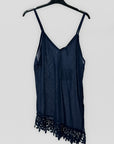 Top Olivia con Bordo in Pizzo