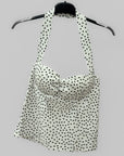 Top Bustier a Pois con Coppe Preformate
