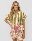 Gonna Pantalone Pareo con Stampa