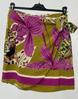 Gonna Pareo Tropical Stampa Botanica