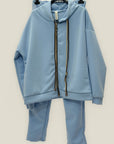 Completo Felpa con Zip e Pantalone Jogger
