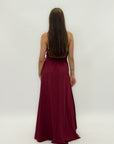 Abito lungo scollo halter