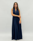 Abito lungo scollo halter